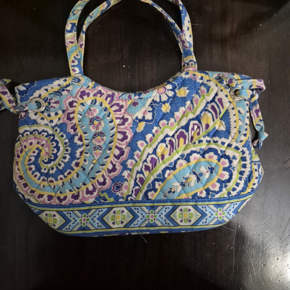 Vera Bradley Capri Blue Vibrant Paisley Tote Bag